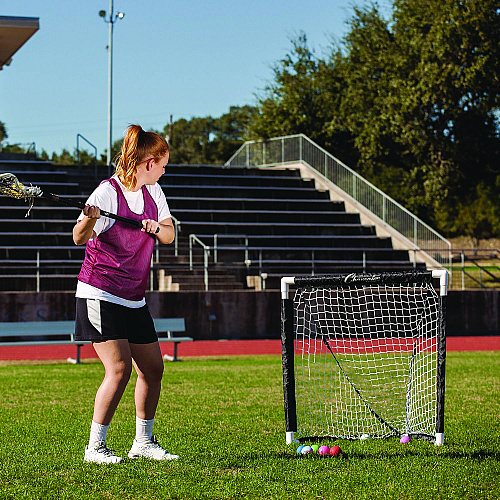 Champion Sports Mini Lacrosse Goal, 3 ft  x 3 ft, 1.5" dia Frame (MLG)