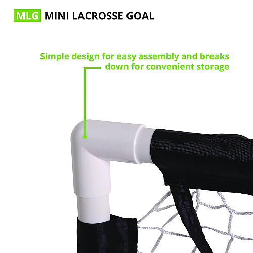 Champion Sports Mini Lacrosse Goal, 3 ft  x 3 ft, 1.5" dia Frame (MLG)
