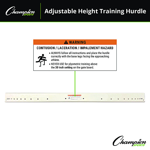 Champion Sports Adjustable Training Hurdle, 41" x 14", 1" Tube dia (PH)