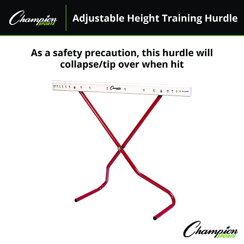 Champion Sports Adjustable Training Hurdle, 41" x 14", 1" Tube dia (PH)