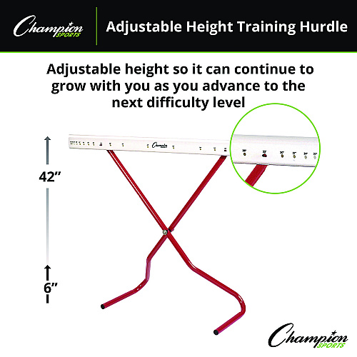 Champion Sports Adjustable Training Hurdle, 41" x 14", 1" Tube dia (PH)