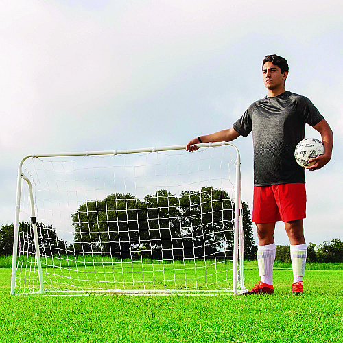 Champion Sports 3-in-1 Soccer Training Goal, 6 ft  x 4 ft, 1.25" dia Frame (SG3IN1)