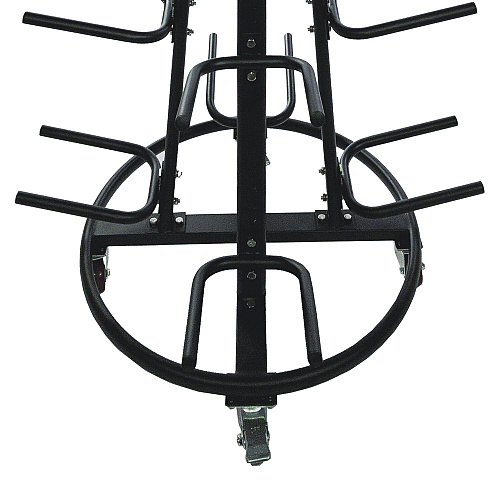 Champion Sports Round Medicine Ball Tree, 31" x 31" x 66.5", Black (RTM1)