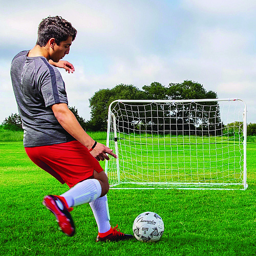 Champion Sports 3-in-1 Soccer Training Goal, 6 ft  x 4 ft, 1.25" dia Frame (SG3IN1)