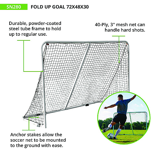 Champion Sports Fold Up Goal, 72" x 48" (SN280)