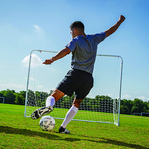 Champion Sports Easy Fold Soccer Goal, 8 ft x 6 ft, 1.25" dia Frame (SG86)