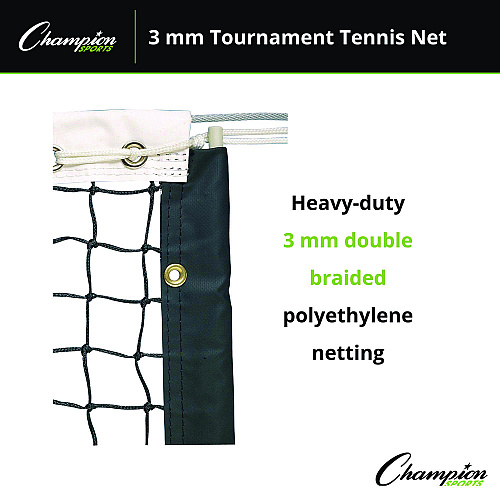 Champion Sports Tournament Tennis Net, 42 ft x 3.5 ft (T100)