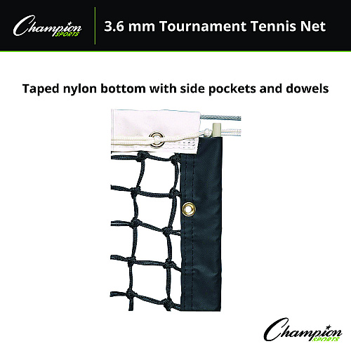 Champion Sports Tournament Tennis Net, 42 ft x 3.5 ft (T200)