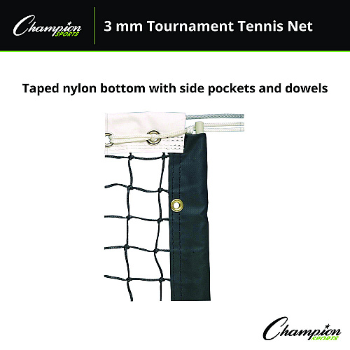 Champion Sports Tournament Tennis Net, 42 ft x 3.5 ft (T100)