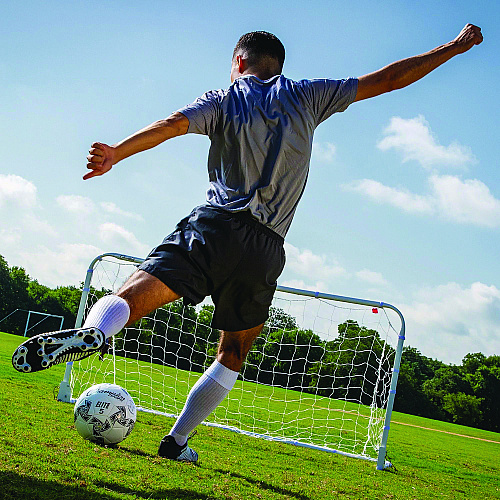 Champion Sports Easy Fold Soccer Goal, 6 ft  x 3 ft, 1.25" dia Frame (SG63)