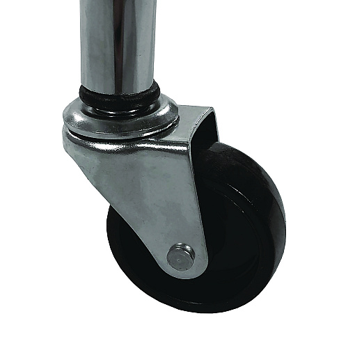Champion Sports Portable Ball Locker, Metal, 176 lb Capacity, 24 x 41 x 36, Chrome (BCX)