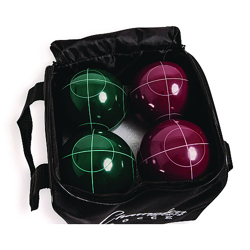 Champion Sports Deluxe Bocce Tournament Set, 4.25" dia Balls, Assorted Colors (CG200)