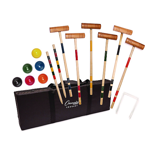 Champion Sports Deluxe Croquet Tournament Set, with Carry Bag (CRQSET)