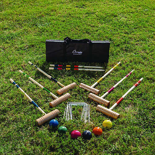 Champion Sports Deluxe Croquet Tournament Set, with Carry Bag (CRQSET)