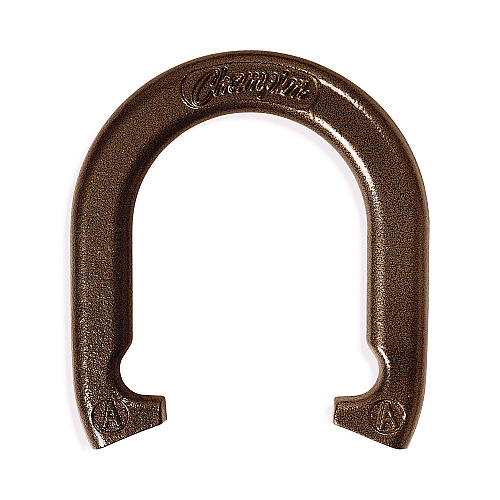 Champion Sports Steel Horseshoe Set, (4) Horseshoes/(2) 20" Stakes/Nylon Carry Bag (IHS20)