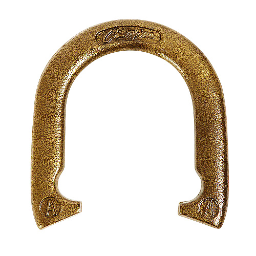 Champion Sports Steel Horseshoe Set, (4) Horseshoes/(2) 24" Stakes/Nylon Carry Bag (IHS100)