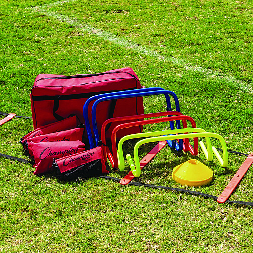 Champion Sports Speed and Agility Kit, with Carry Bag (SAGKIT)