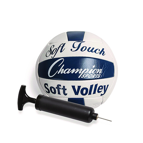 Champion Sports Deluxe Volleyball Set, Official-Size Volleyball, Volleyball Net (VBSET)