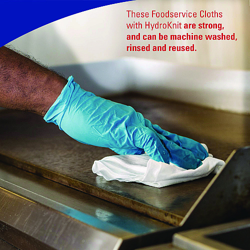 WypAll X50 Foodservice Towels, 1/4 Fold, 23.5 x 12.5, White, 200/Carton (06053)