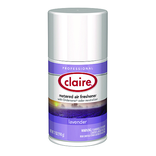 Claire Metered Air Freshener, Lavender, 11 oz Aerosol Spray, 12/Carton (115)