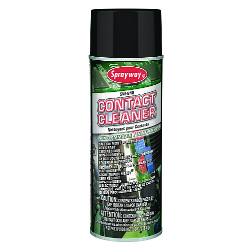 Sprayway Contact Cleaner, 10 oz Aerosol Spray, 12/Carton (618)