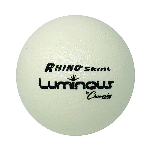Champion Sports Rhino Skin Luminous Dodgeball Set, 6.3" Diameter, 6/Set (RXLUMSET)