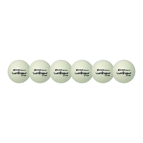 Champion Sports Rhino Skin Luminous Dodgeball Set, 6.3" Diameter, 6/Set (RXLUMSET)