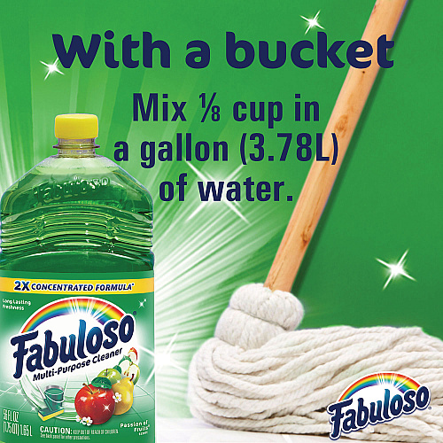 Fabuloso&reg; Multi-use Cleaner, Passion Fruit, 56 oz., 6 Bottles (53043)