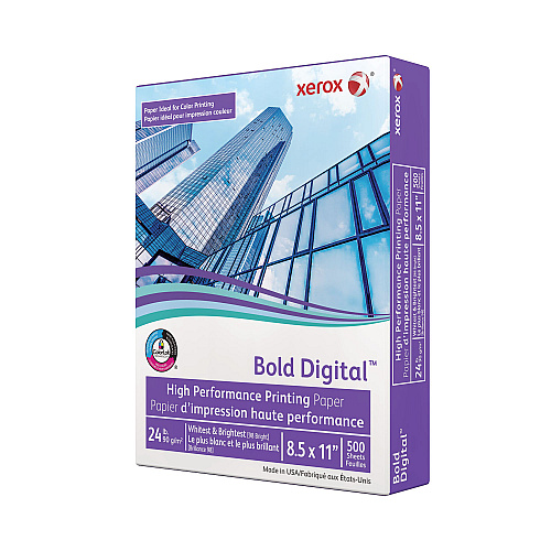 Xerox Bold Digital Printing Paper, 98 Bright, 24 lb Bond Weight, 8.5 x 11, White, 500/Ream (3R11540)