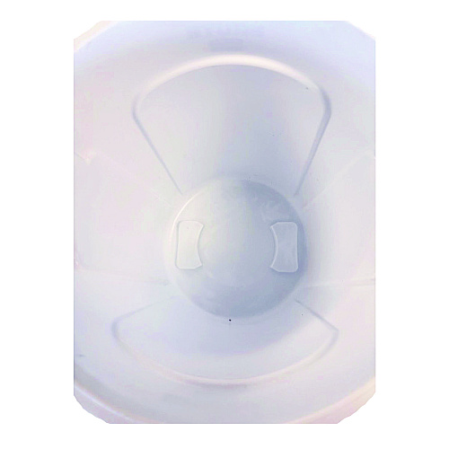 Rubbermaid Commercial Vented Round Brute Container, 10 gal, Plastic, White (2610WHI)