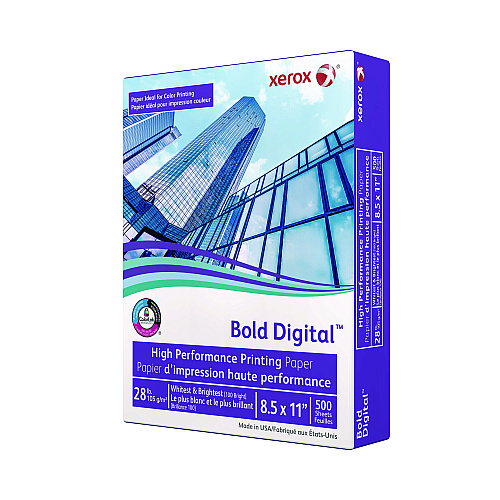 Xerox Bold Digital Printing Paper, 100 Bright, 28 lb Bond Weight, 8.5 x 11, White, 500/Ream (3R11760)