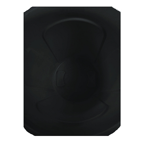 Rubbermaid Commercial Vented Round Brute Container, 44 gal, Plastic, Black (264360BK)