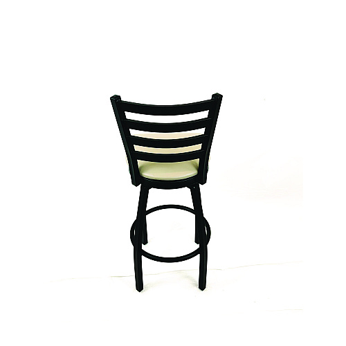 JMC Furniture Boggs Series Barstool, Supports Up to 300 lb, 30.5" Seat Height, Taupe Seat, Black Back, Black Base (BBBVSTAU)