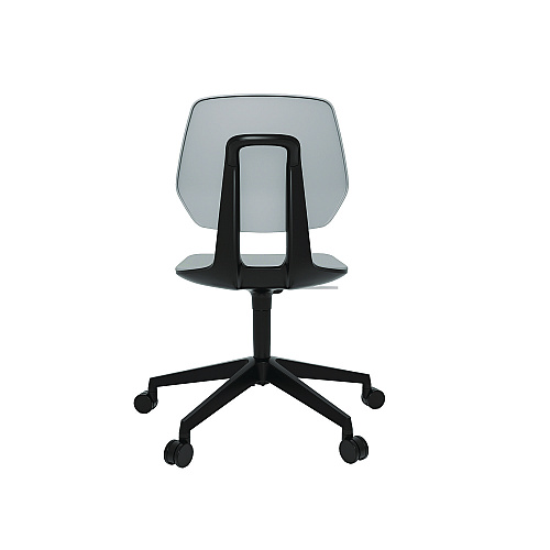 Safco Commute Task Chair, Supports Up to 275 lbs, 18.25" to 22.25" Seat Height, Gray Seat, Gray Back, Black Base (7825GR)