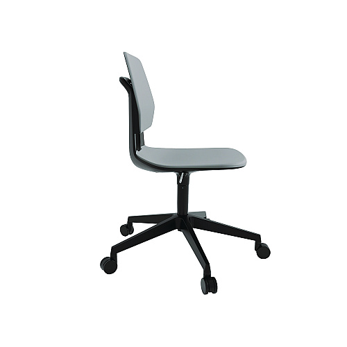 Safco Commute Task Chair, Supports Up to 275 lbs, 18.25" to 22.25" Seat Height, Gray Seat, Gray Back, Black Base (7825GR)