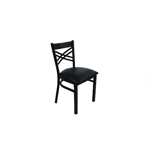 JMC Furniture X Series Chair, Supports Up to 300 lb, 18" Seat Height, Black Seat, Black Back, Black Base (XCHBVSBLK)