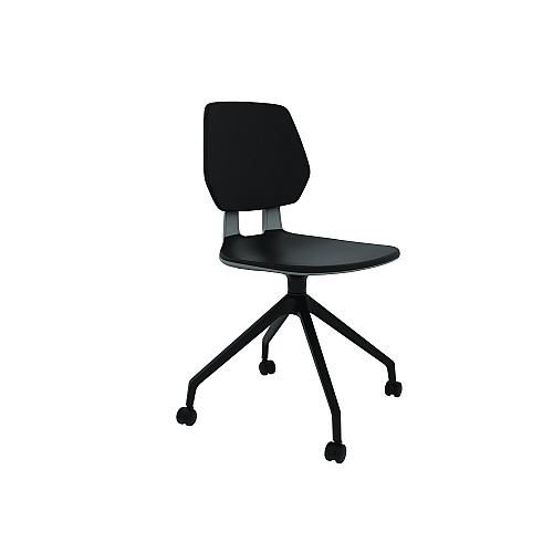 Safco Commute Chair T-Bar Arm Set, Black, 2/Set (7829BL)