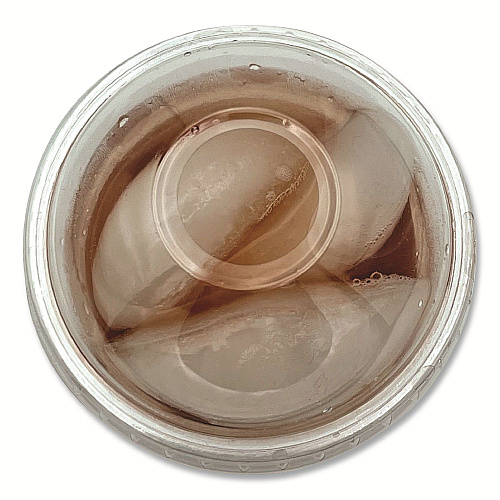 Boardwalk&reg; PET Cold Cup Dome Lids, Fits 9 oz. to 10 oz. PET Cups, Clear, 100/Pack (BWKPET910DOMEPK)