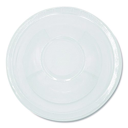 Boardwalk&reg; PET Cold Cup Dome Lids, Fits 9 oz. to 10 oz. PET Cups, Clear, 100/Pack (BWKPET910DOMEPK)