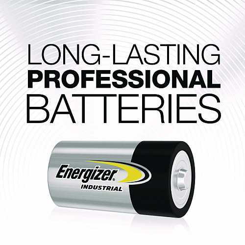 Energizer Industrial Alkaline D Batteries, 1.5 V, 12/Box (EN95)