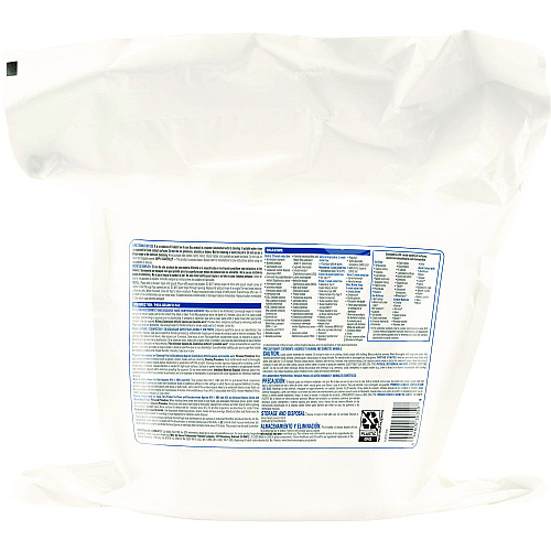 Clorox Healthcare Bleach Germicidal Wipes, 1-Ply, 12 x 12, Unscented, White, 110/Bag (30359)