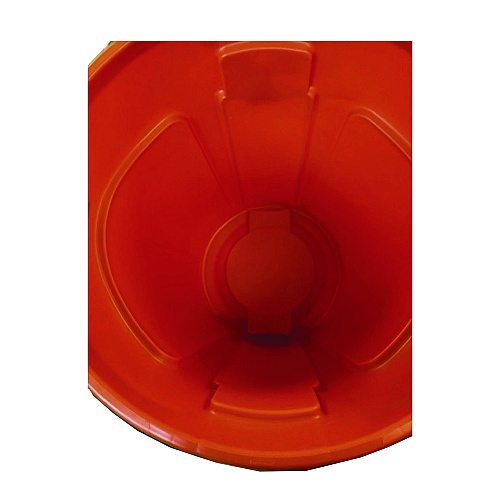 Rubbermaid Commercial Brute Round Container, 44 gal, Plastic, Orange (2119307)