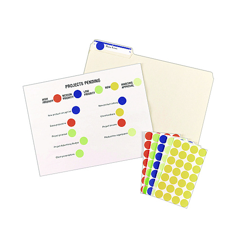 Avery Printable Self-Adhesive Removable Color-Coding Labels, 0.75" dia, Green, 24/Sheet, 42 Sheets/Pack, (5463) (05463)