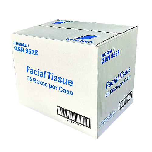 GEN&reg; Facial Tissues, 2-Ply, 85 Tissue Box, 36 Boxes (GEN852E)