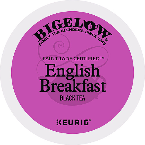 Bigelow English Breakfast Tea K-Cups, 24/Box, 4 Box/Carton (6080CT)