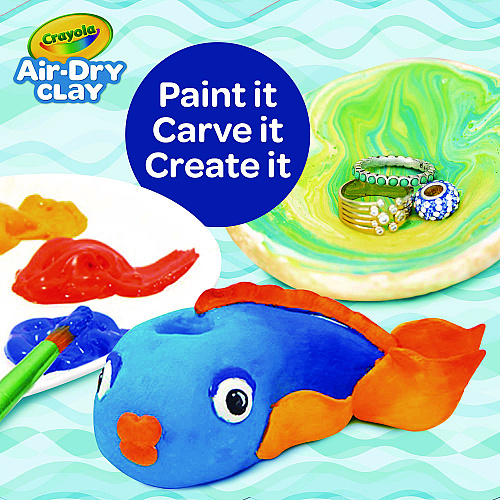 Crayola Air-Dry Clay,White,  2.5 lbs (575050)