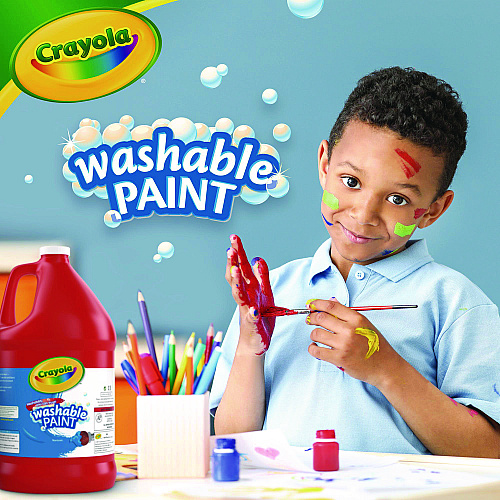 Crayola Washable Paint, Red, 1 gal Bottle (542128038)