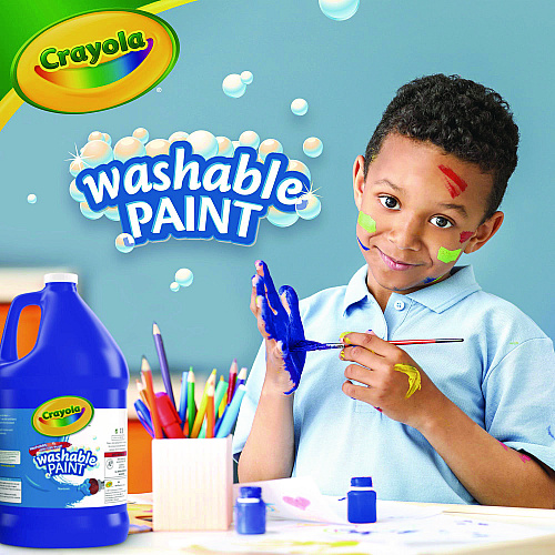 Crayola Washable Paint, Blue, 1 gal Bottle (542128042)