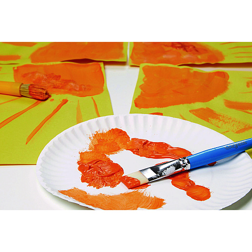 Crayola Artista II Washable Tempera Paint, Orange, 16 oz Bottle (543115036)