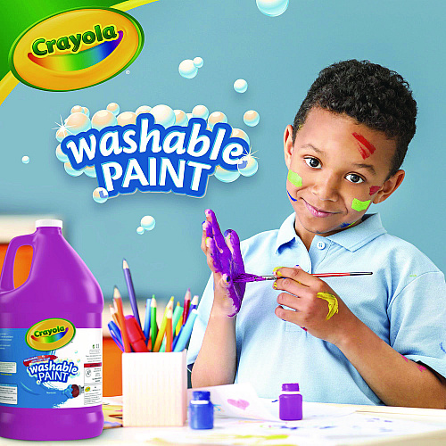 Crayola Washable Paint, Magenta, 1 gal Bottle (542128069)
